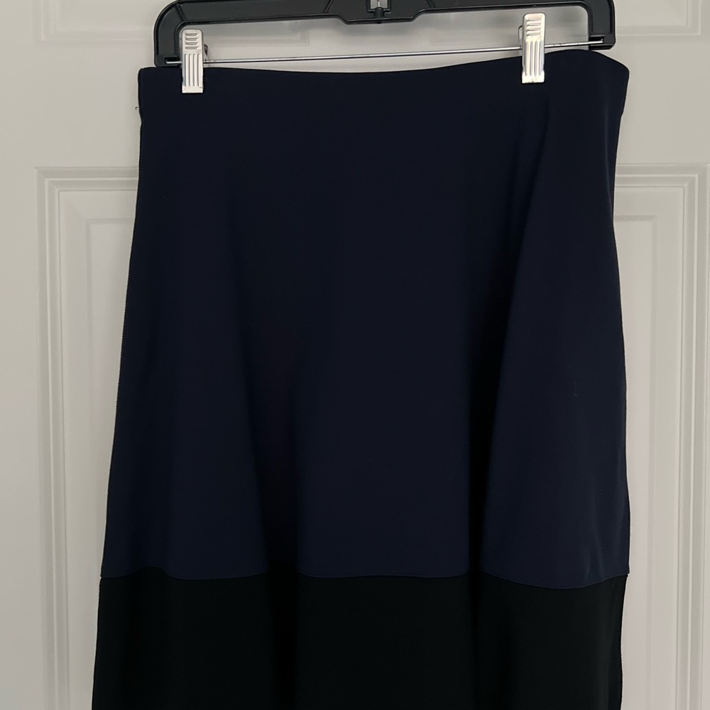 Navy and Black Women's Skirt